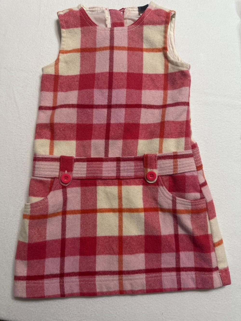 GAP Toddler Size 5 Wool Blend Plaid Dress